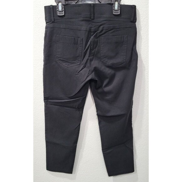 Womens 89th & Madison Black Stretch Capri Pants with Elastic Waist Size 6P - Picture 5 of 10